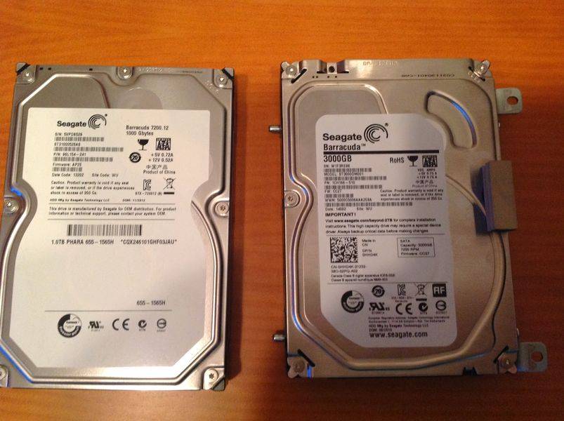 El viejo y el nuevo HDD