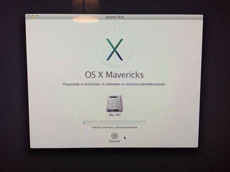 Instalación de OS X Mavericks